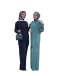 Modest Pleated Suit with Loose-Fit Design – Elegant & Comfortable Women's Attire